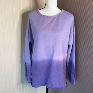 Indigo thread co purple ombré long‎ sleeve shirt L
